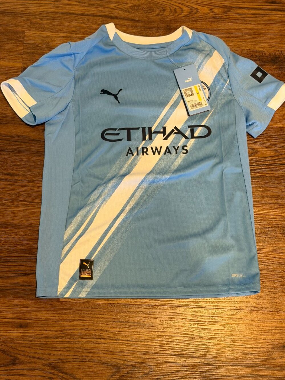 Puma Manchester City Youth Medium Jersey - New with Tags